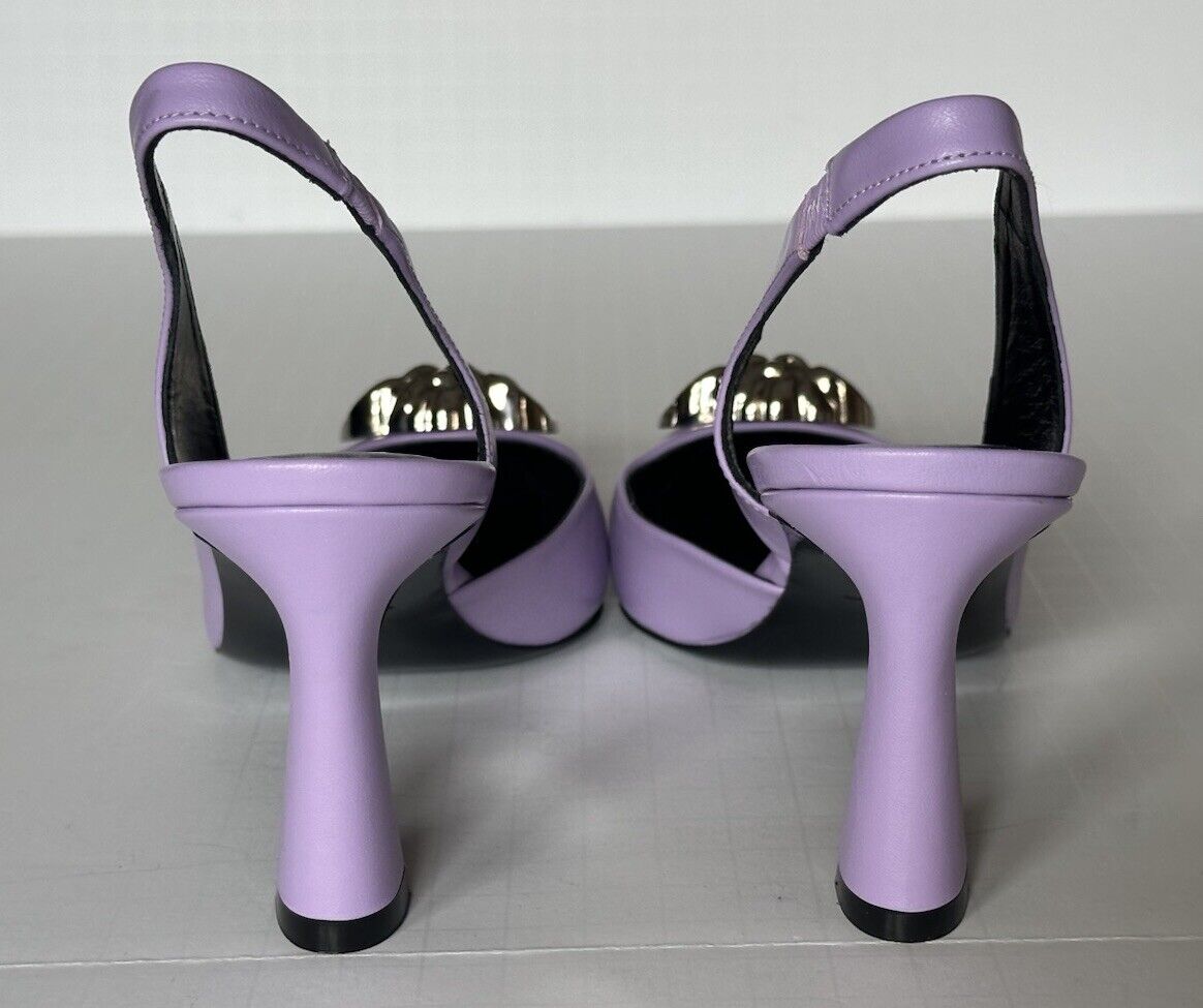 Versace Sling Back Womens Leather Pump Shoes Baby Violet 7 US (37) 1009701 $1050