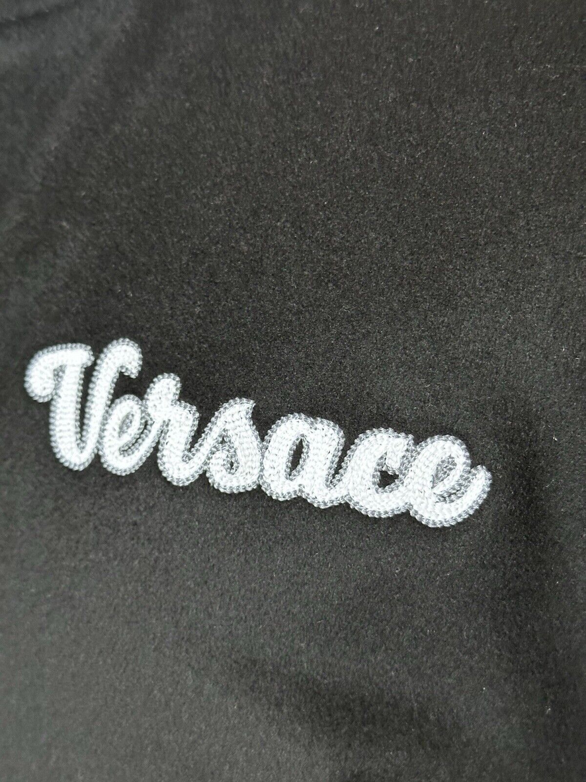 Versace Men's Blouson Jacket Wool/Cloth Black Small (46 Eu) 1014374 NWT $2000