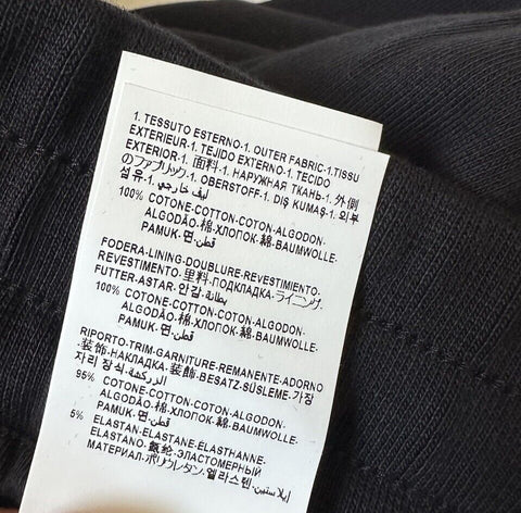 Versace Gold Medusa Printed Black Cotton Activewear Pants 3XL A89515S NWT $700