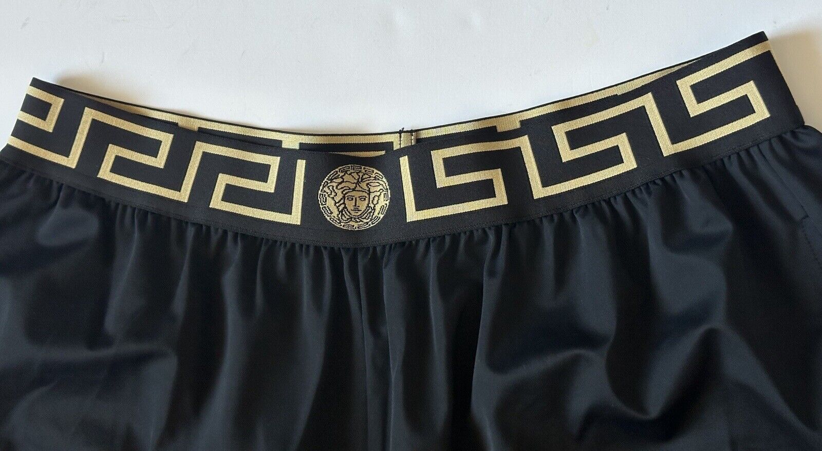 Versace Greec Key Men's Black/Gold Swim Shorts Size 5 (32”) IT 1003754 NWT $425