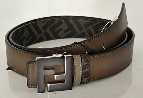 Fendi FF Calf Leather Black&Brown Reversible Belt 110/44 7C0468F Italy NIB $630