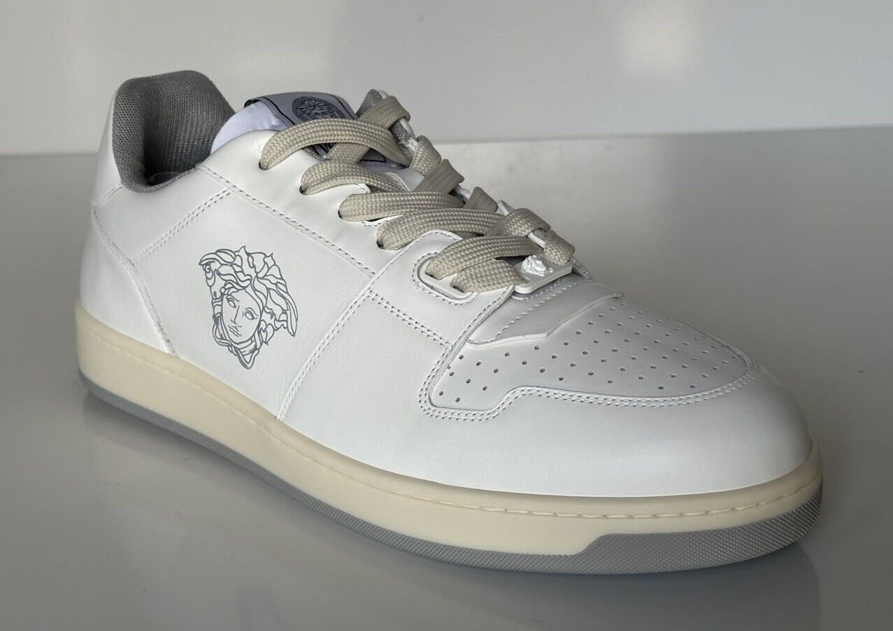 Versace Medusa Men’s White Leather Sneakers 10 US (43 Euro) 1013377 IT NIB $700