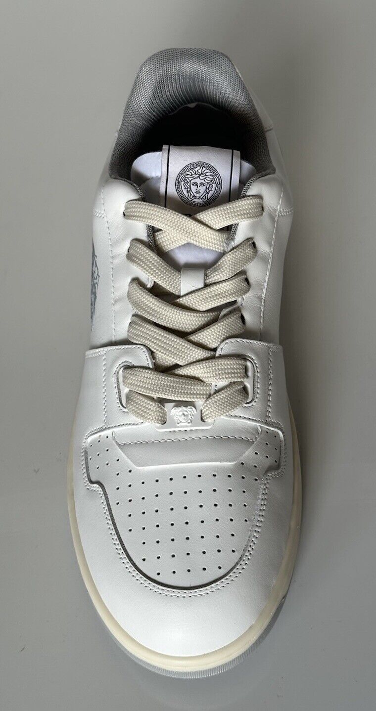 Versace Medusa Men’s White Leather Sneakers 10 US (43 Euro) 1013377 IT NIB $700