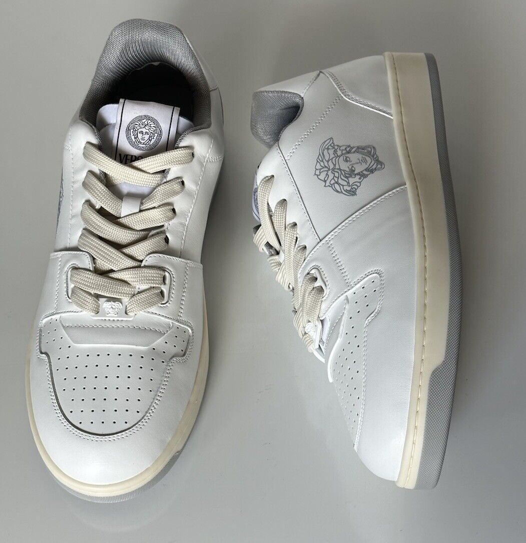 Versace Medusa Men’s White Leather Sneakers 14 US (47 Euro) 1013377 IT NIB $700