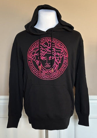 Versace Medusa Embroidered Sweatshirt with Hoodie Black 6 US 1012382 NWT $1100