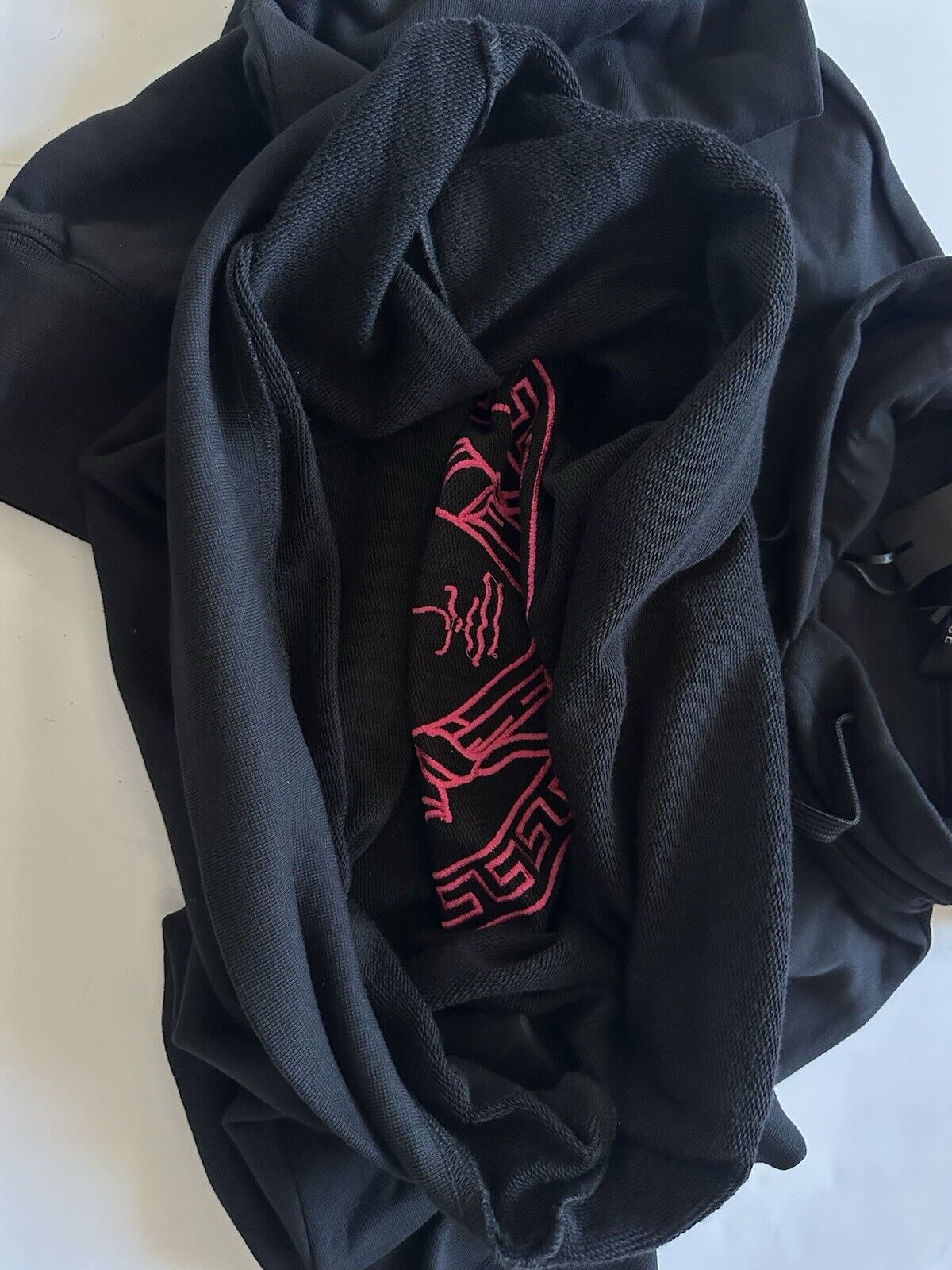 Versace Medusa Embroidered Sweatshirt with Hoodie Black 6 US 1012382 NWT $1100