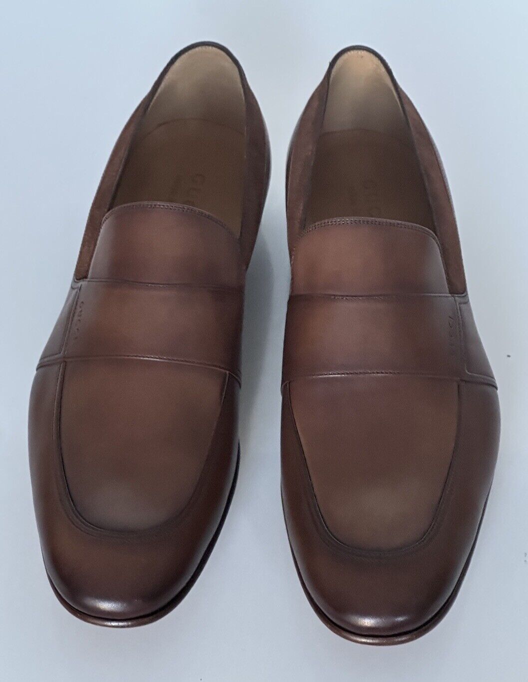 Gucci Men's Penny Loafers Dress Shoes Brown 11.5 US (10.5 Gucci) 372284 IT NIB