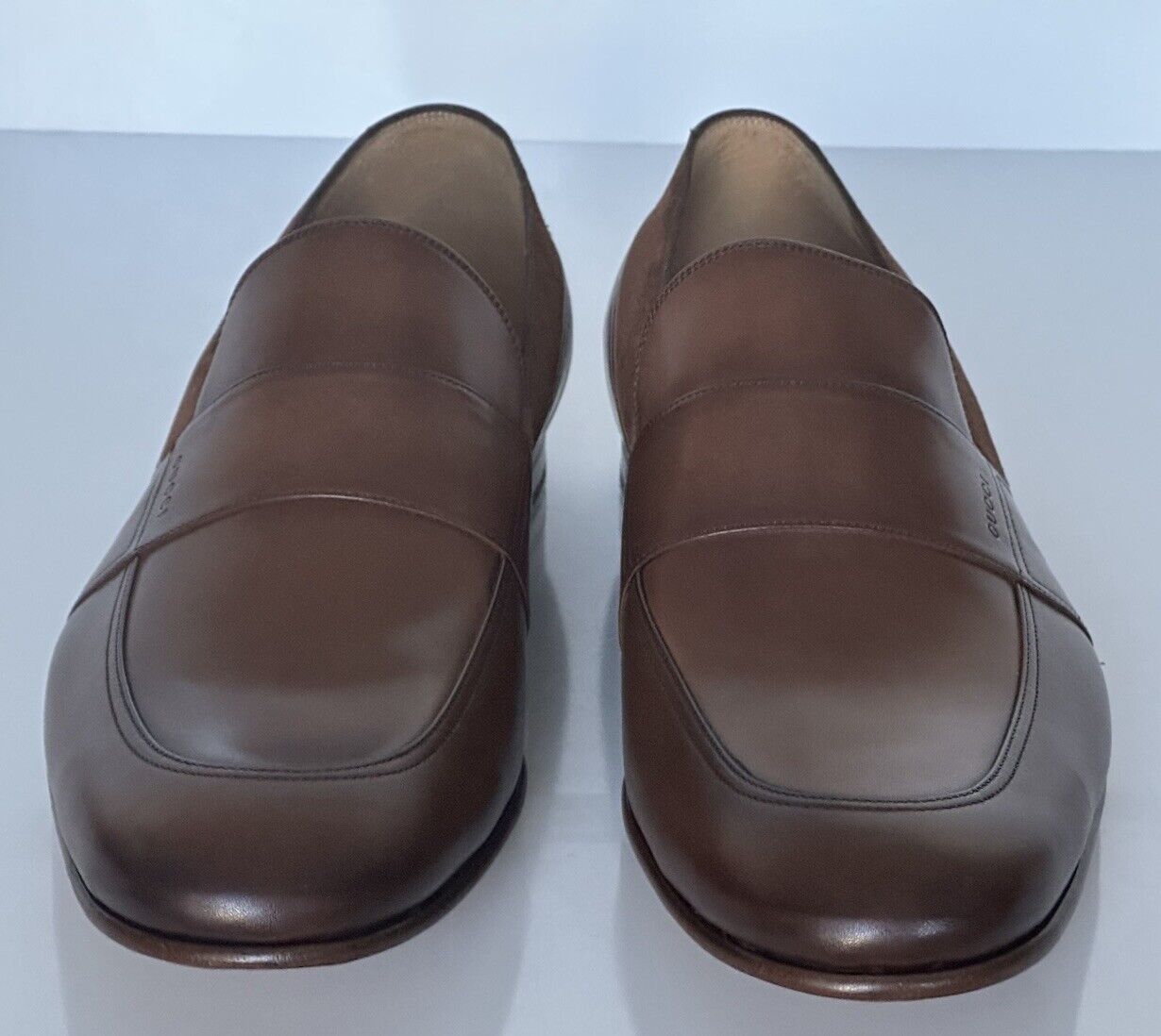 Gucci Men's Penny Loafers Dress Shoes Brown 11.5 US (10.5 Gucci) 372284 IT NIB