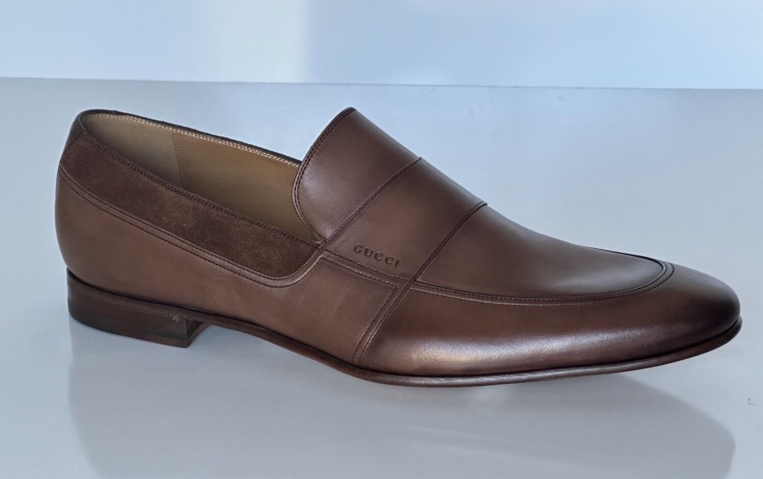 Gucci Men's Penny Loafers Dress Shoes Brown 11.5 US (10.5 Gucci) 372284 IT NIB