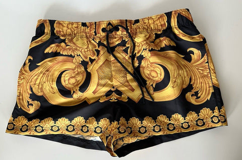 Versace Renaissance Men's Blac/Gold Swim Shorts 4 (32”) IT 1006003 NWT $600