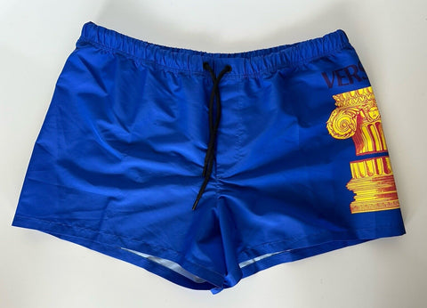 Versace Logo Men's Blue Swim Shorts Size 6 (34”) IT 1001597 NWT $475