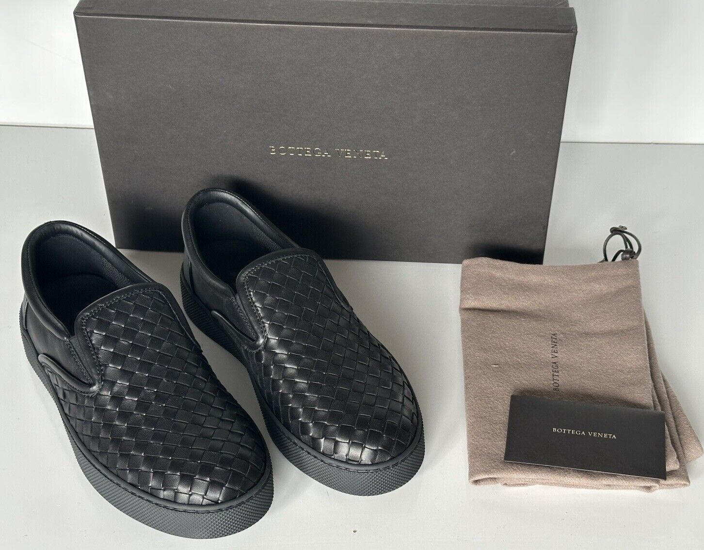 Bottega Veneta Intrecciato Calf Napa Black Shoes 5 US (38 Euro) 190809 NIB $710