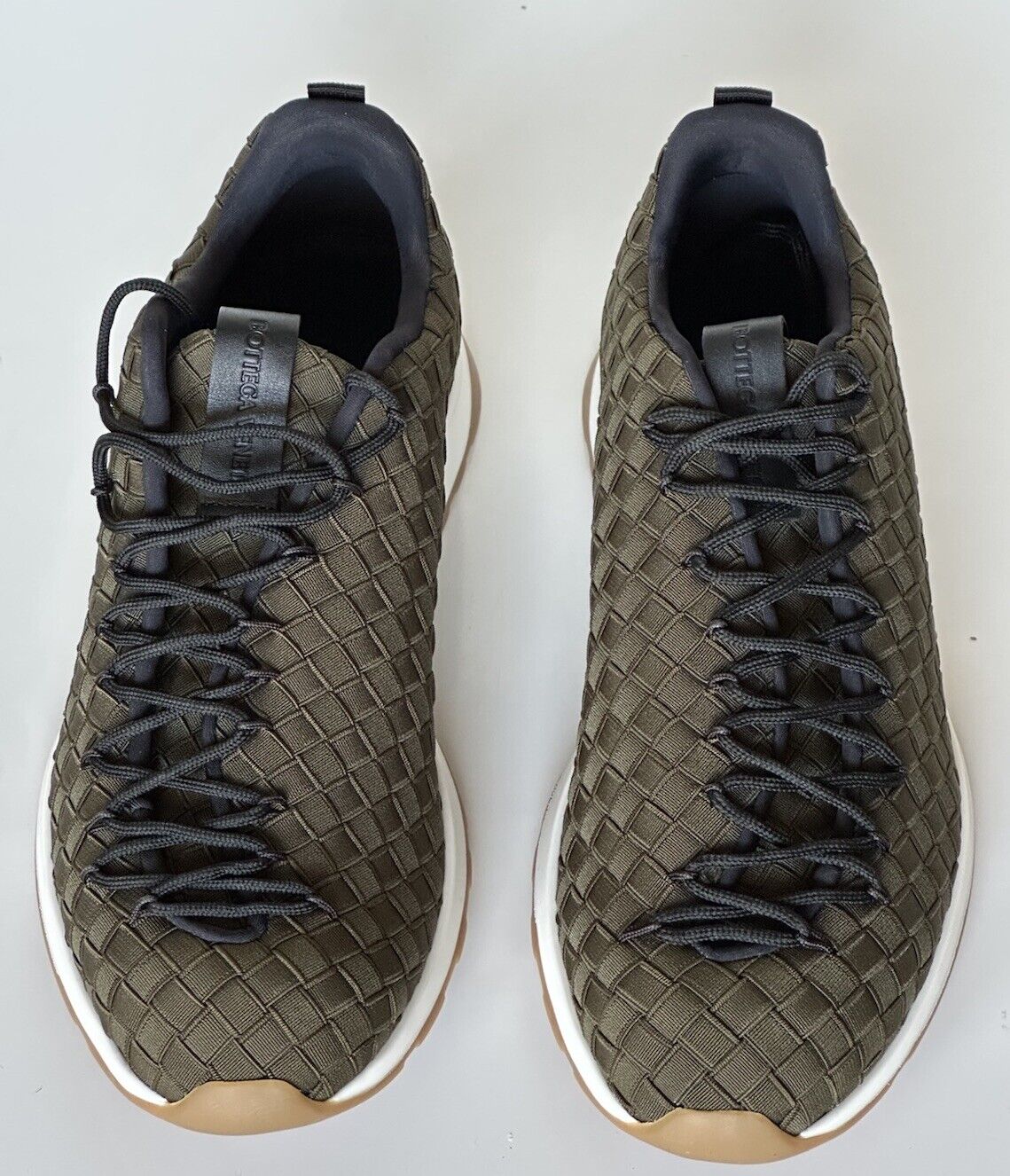 Bottega Veneta Men's Scar Tex Khaki Sneakers 8.5 US (41.5) 609915 3349 NIB $790