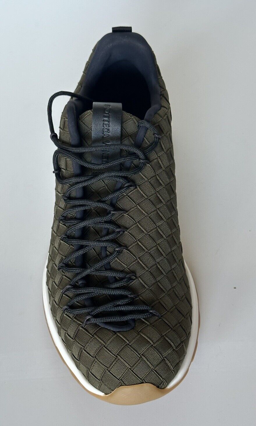 Bottega Veneta Men's Scar Tex Khaki Sneakers 8.5 US (41.5) 609915 3349 NIB $790