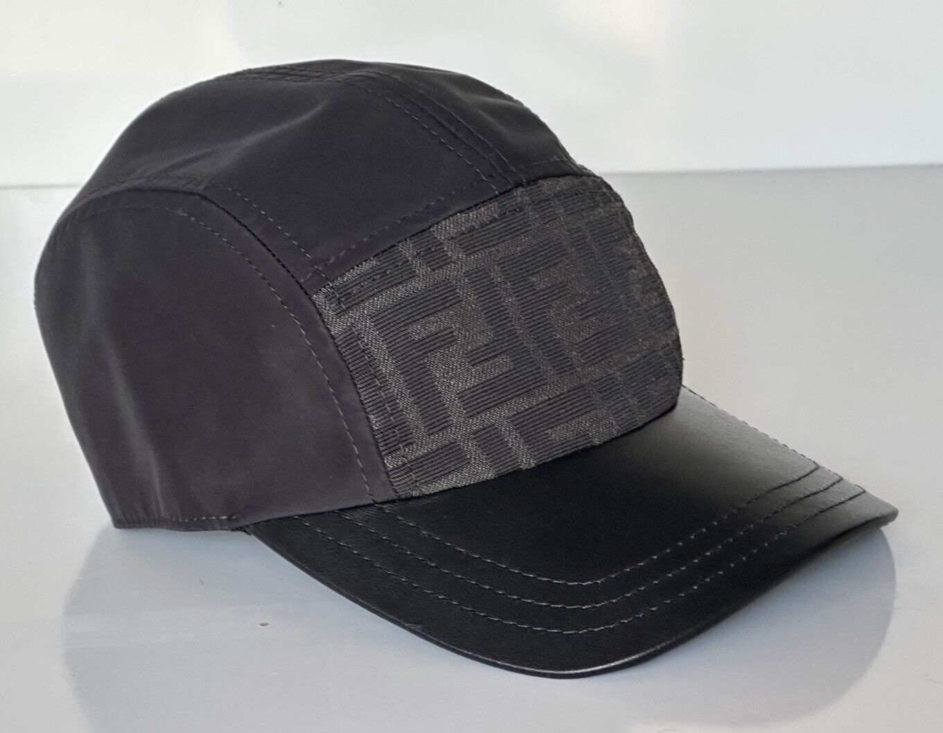 Fendi FF Logo Baseball Cap Black Hat Made in Italy FXQ882 NWT $580