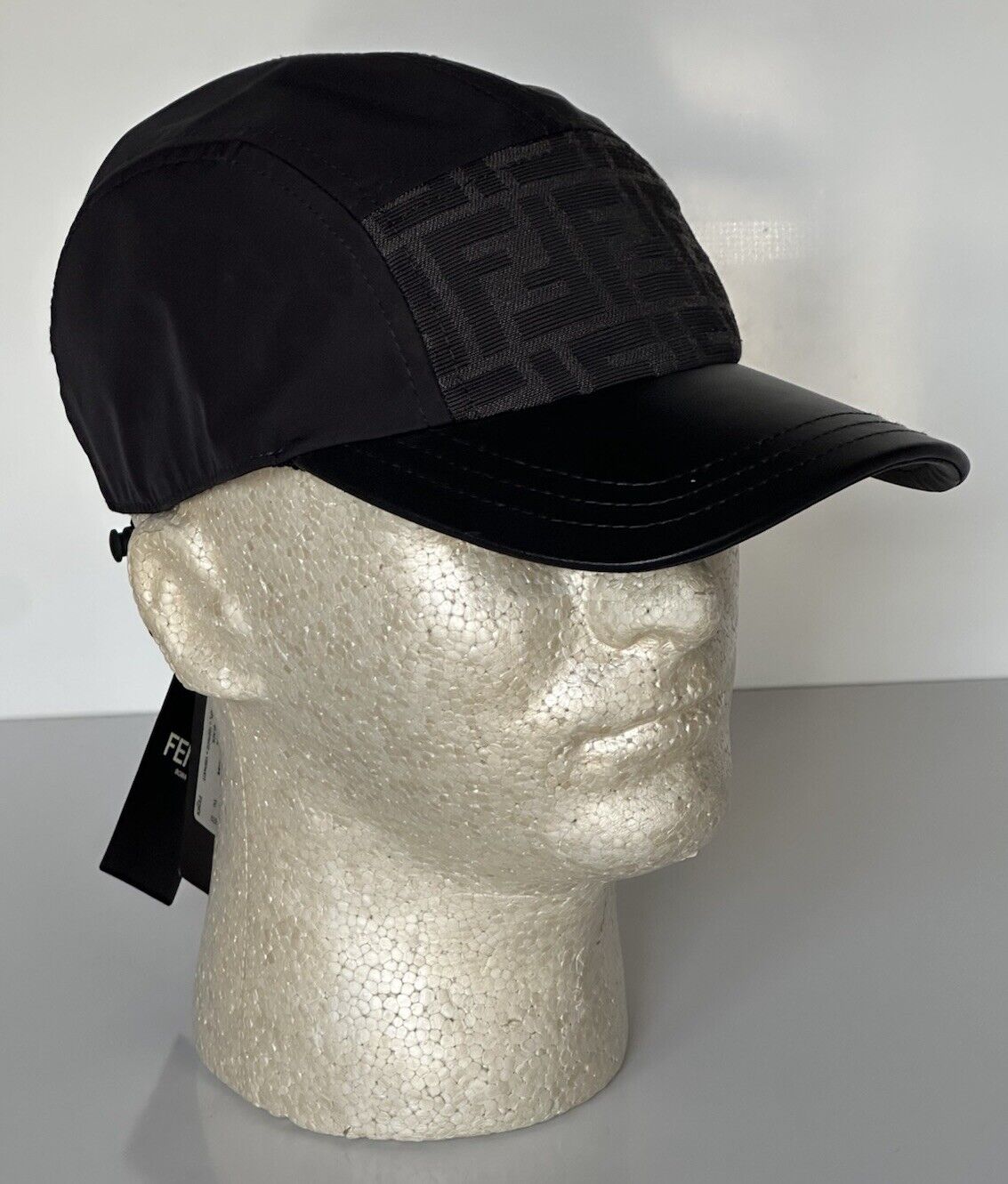 Fendi FF Logo Baseball Cap Black Hat Made in Italy FXQ882 NWT $580