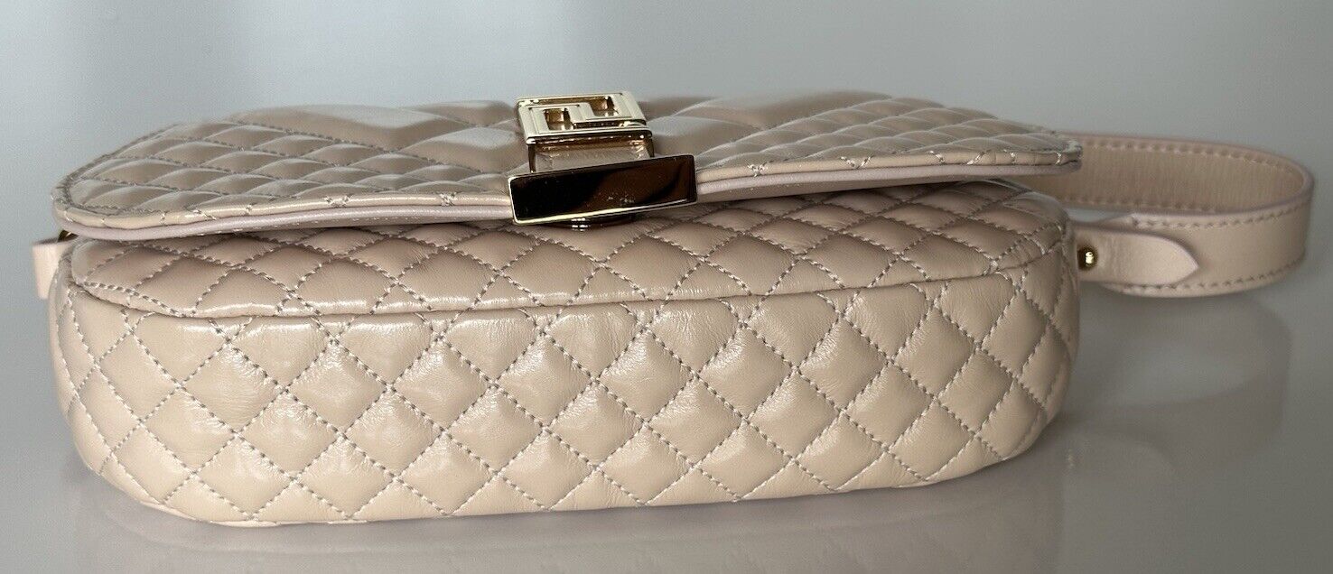 Versace Quilted Calf Leather Light Pink Mini Shoulder Bag 1010951 IT NWOT $1625