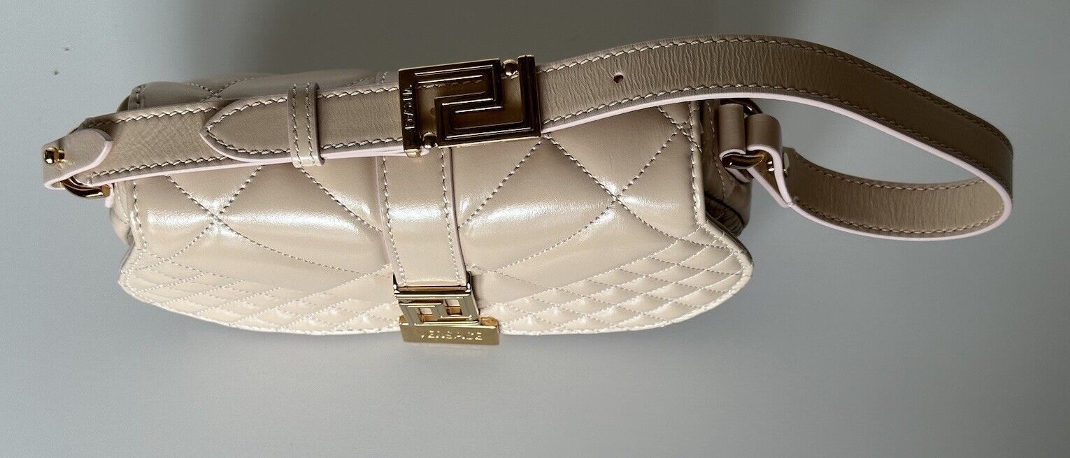 Versace Quilted Calf Leather Light Pink Mini Shoulder Bag 1010951 IT NWOT $1625