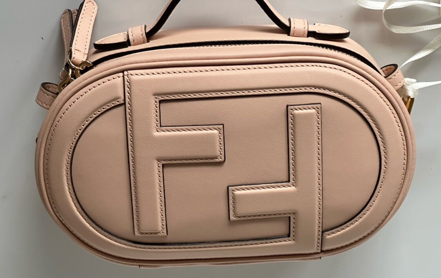 Fendi Calf Leather O’Lock Mini Camera Case Shoulder Bag Rose 8BS058 NWT $1690