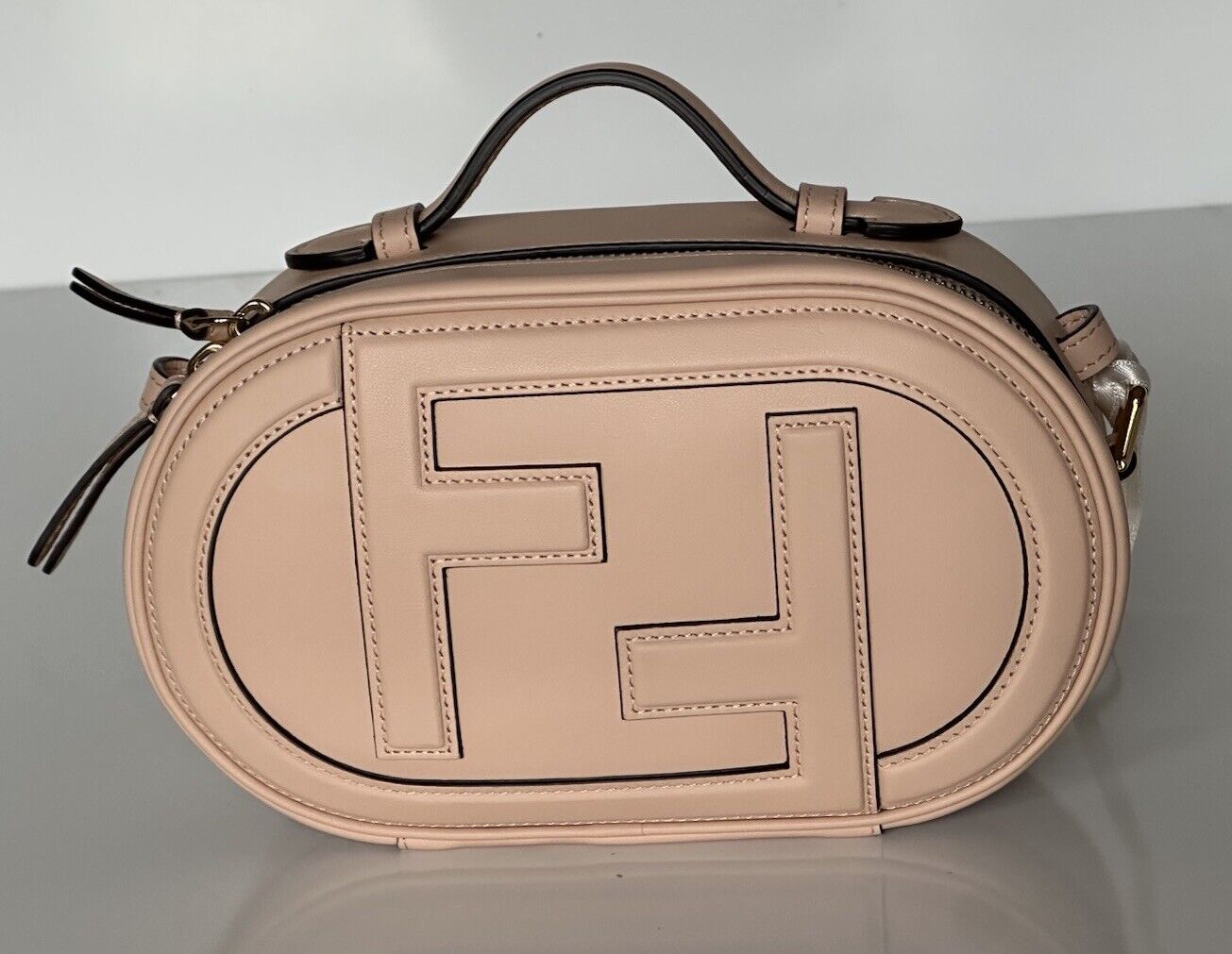 Fendi Calf Leather O’Lock Mini Camera Case Shoulder Bag Rose 8BS058 NWT $1690