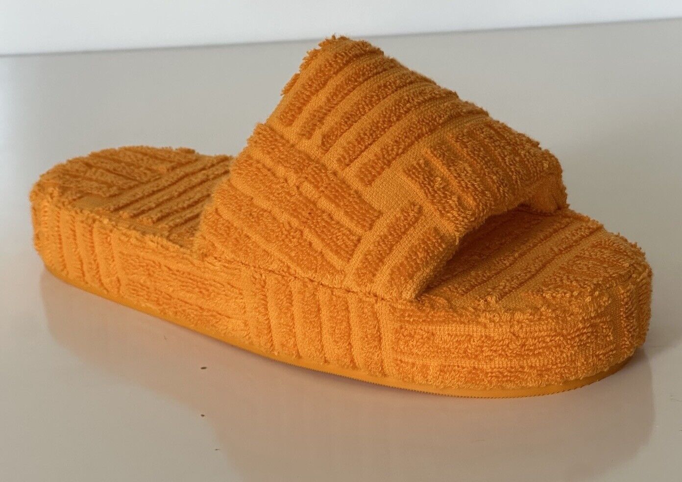 Bottega Veneta Intrecciato Resort Sponge Slipper Yellow 7 US 660245 IT NIB $600