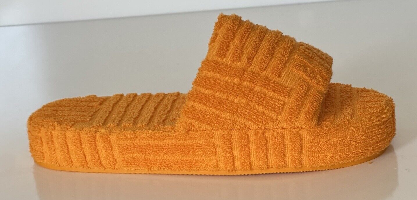 Bottega Veneta Intrecciato Resort Sponge Slipper Yellow 7 US 660245 IT NIB $600