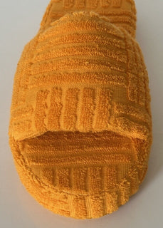 Bottega Veneta Intrecciato Resort Sponge Slipper Yellow 7 US 660245 IT NIB $600