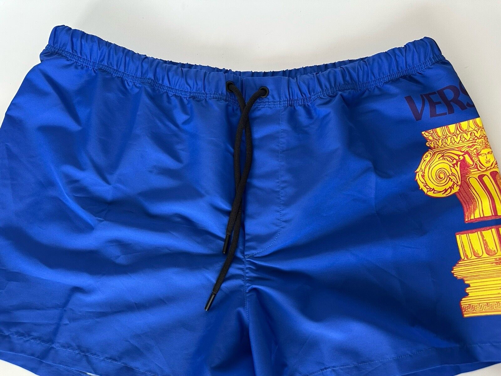 Versace Logo Men's Blue Swim Shorts Size 7 (36”) IT 1001597 NWT $475