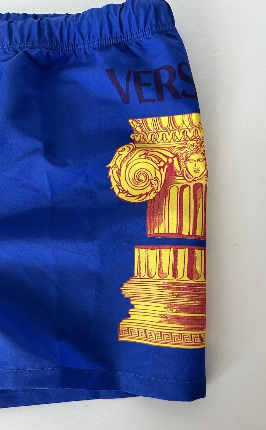 Versace Logo Men's Blue Swim Shorts Size 7 (36”) IT 1001597 NWT $475