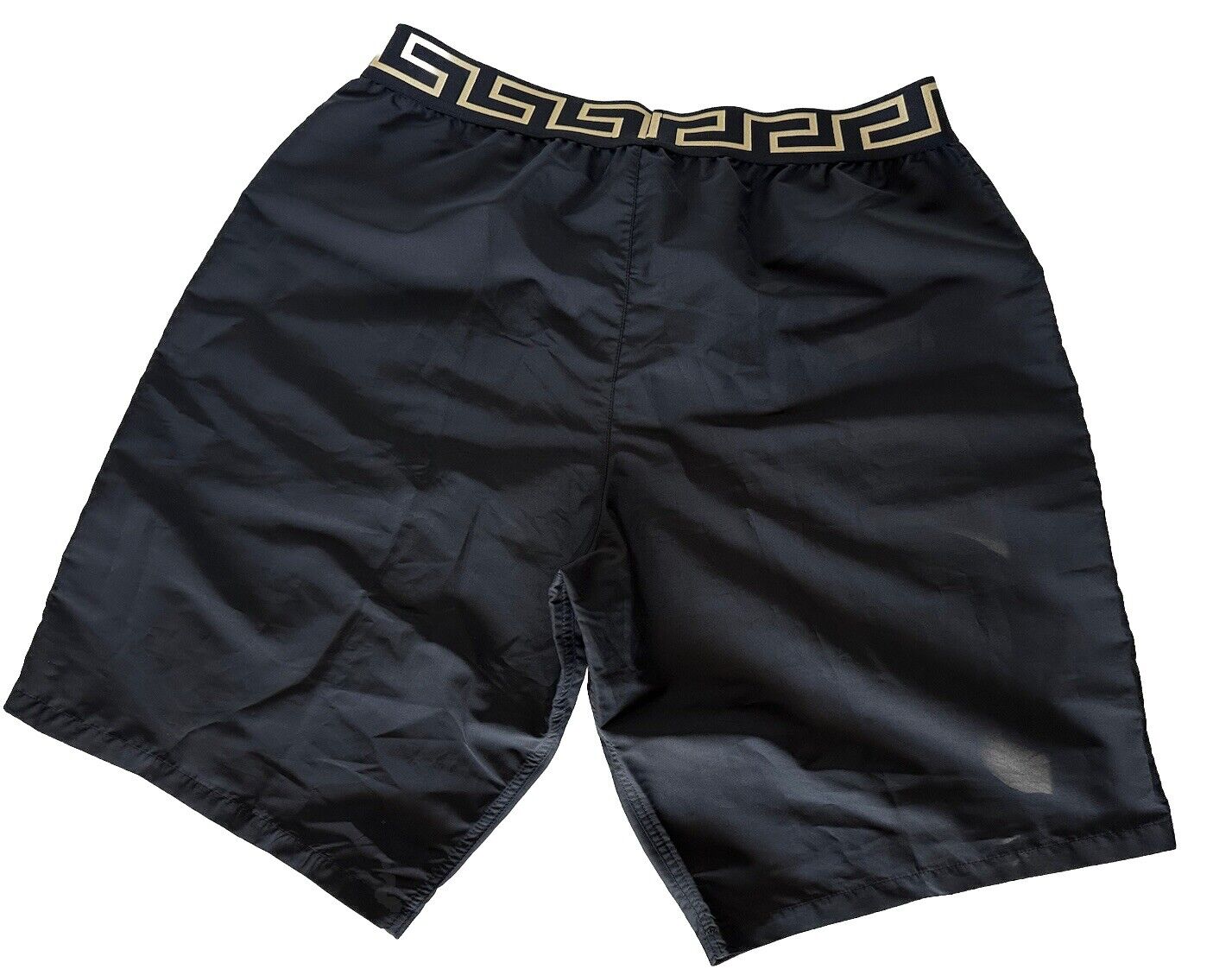 Versace Greek Key Logo Men's Black Swim Shorts Size 5 (32”) IT ABU01027 NWT