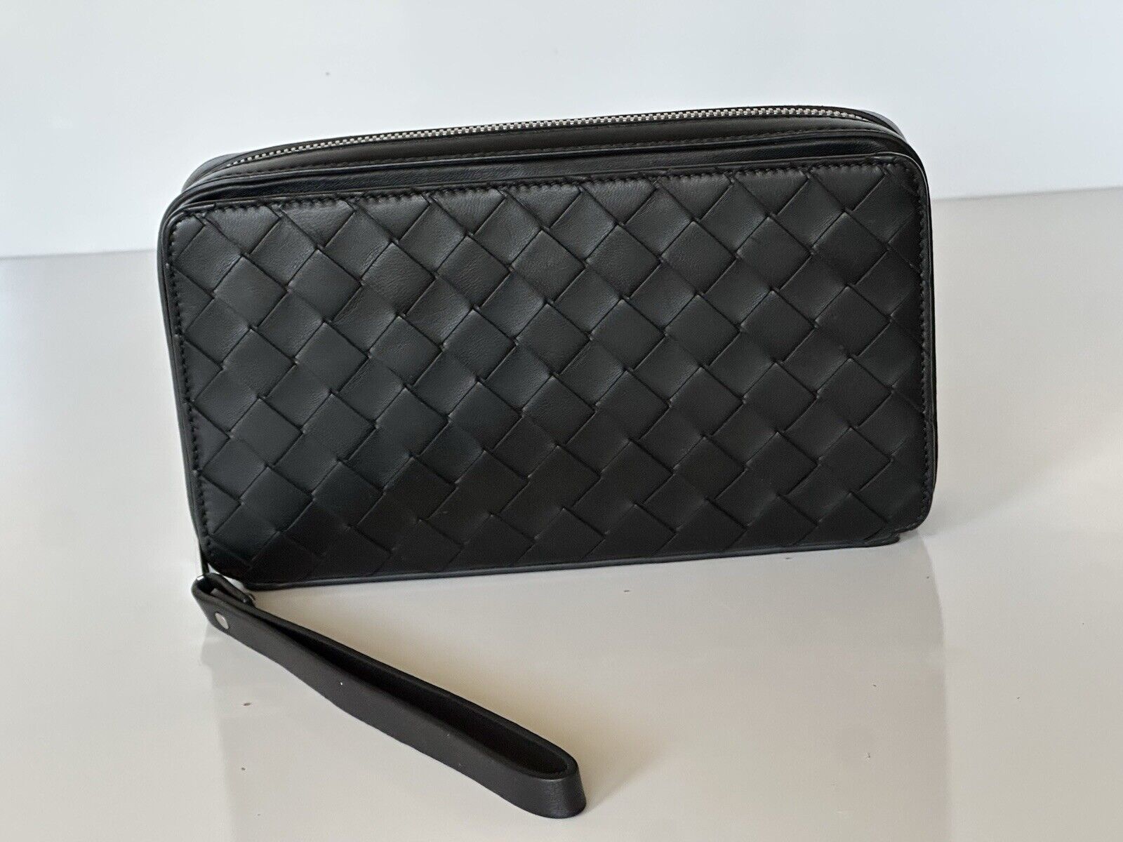 Bottega Veneta Intrecciato Black Multi-functional Leather Case 593321 NWT $1400