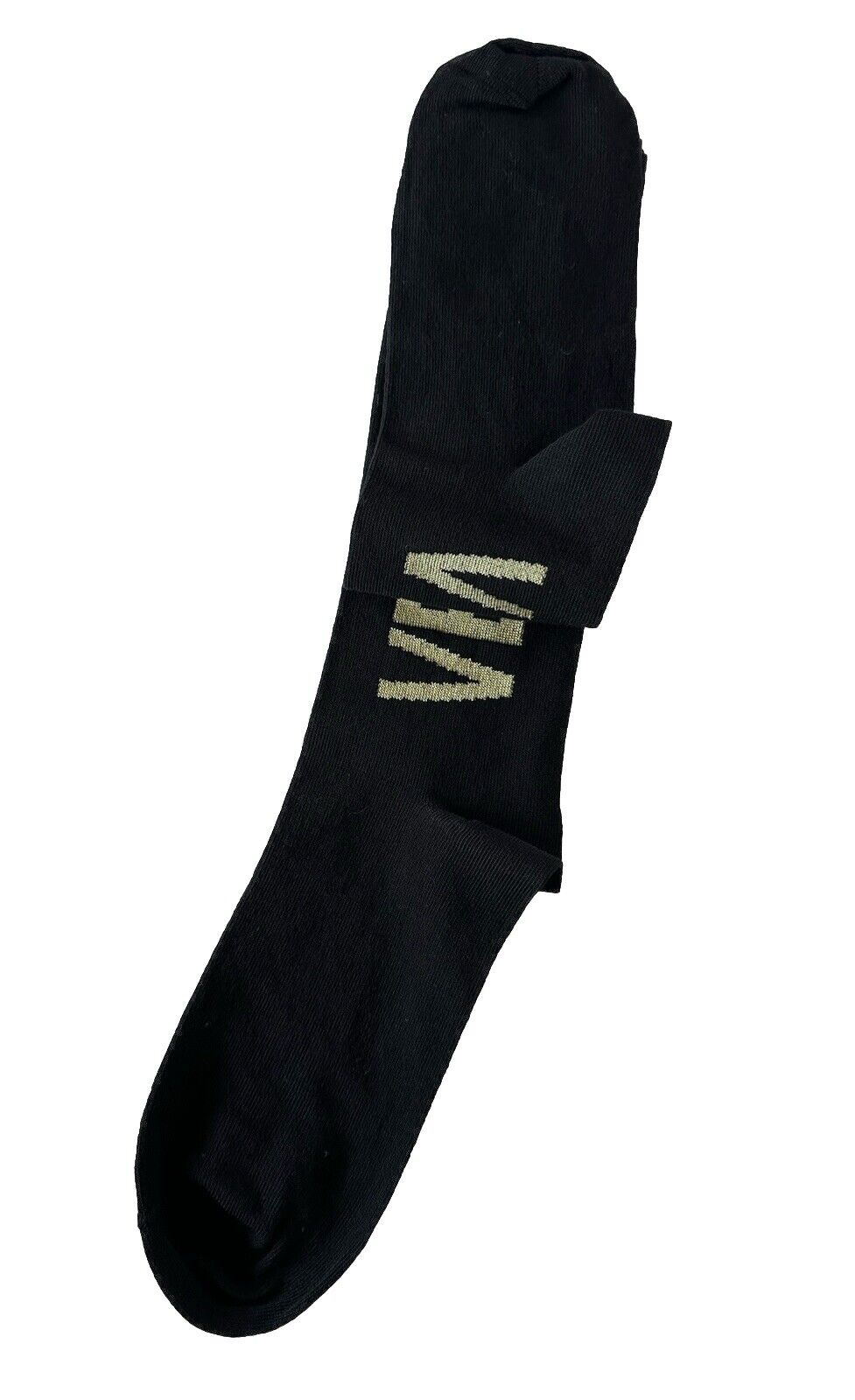 Versace Logo Socks Black/Gold Size M Made in Italy ICZ0003 NWT $125