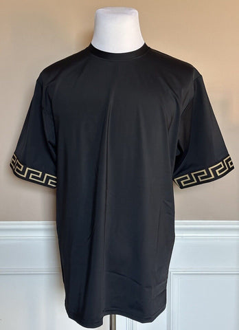 Versace Greek Key Logo Black T-Shirt XL (52 Euro) Italy 1004079 NWT $475