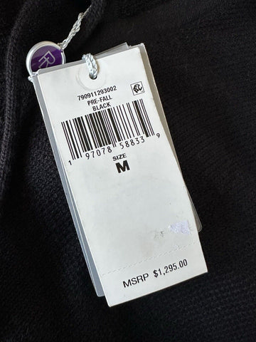 Ralph Lauren Purple Label Men’s Silk/Cashmere Black Sweater with Hoodie M $1295