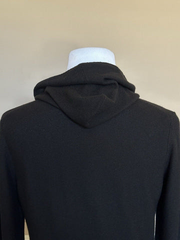 Ralph Lauren Purple Label Men’s Silk/Cashmere Black Sweater with Hoodie M $1295
