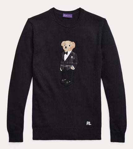 Ralph Lauren Purple Label Polo Bear Embroidered Sweater XL NWT $1495