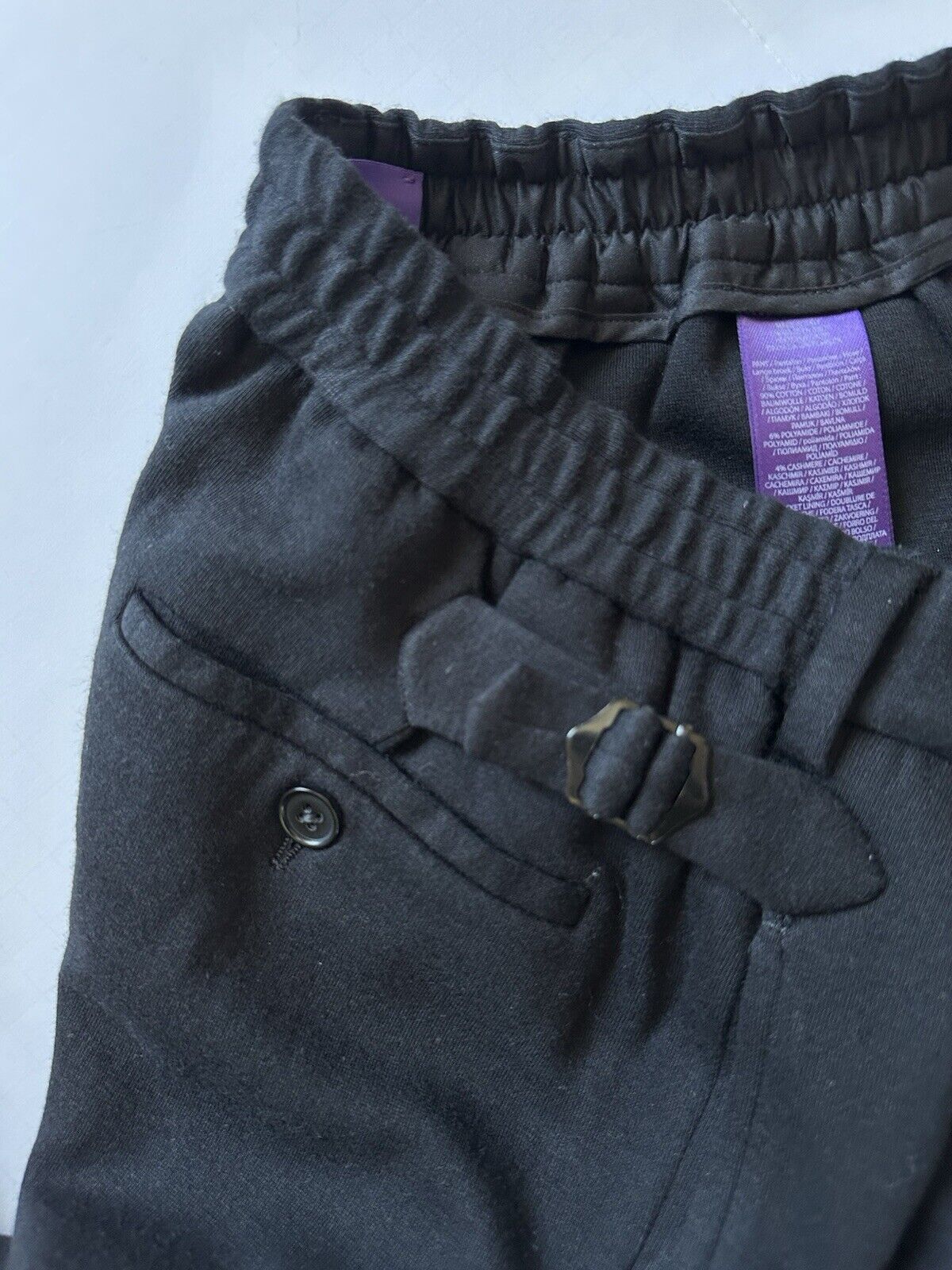 Ralph Lauren Purple Label Casual Pants Black 34 US (32”)  Made in Italy NWT $495