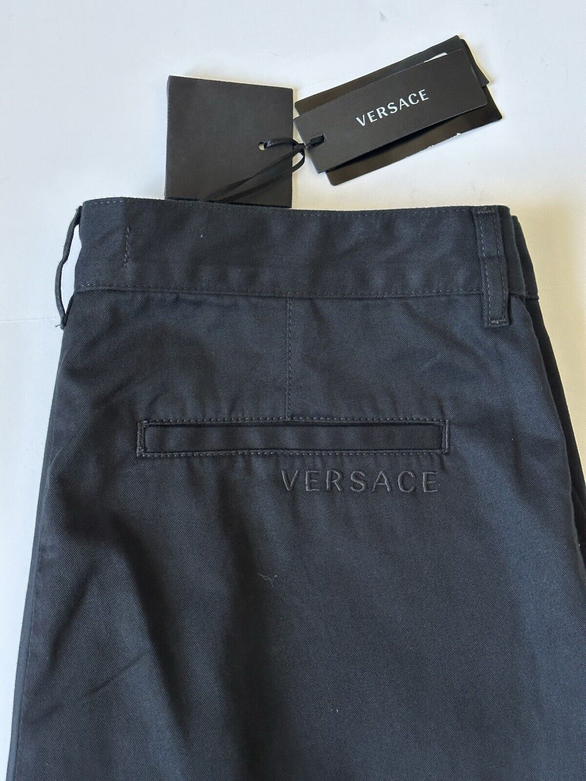 Versace Greek Key Men's Black Casual Pants 38 US (54 Euro) 1010118 NWT $800