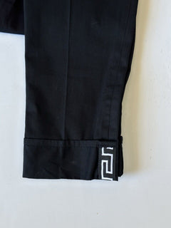 Versace Greek Key Men's Black Casual Pants 34 US (50 Euro) 1010118 NWT $800