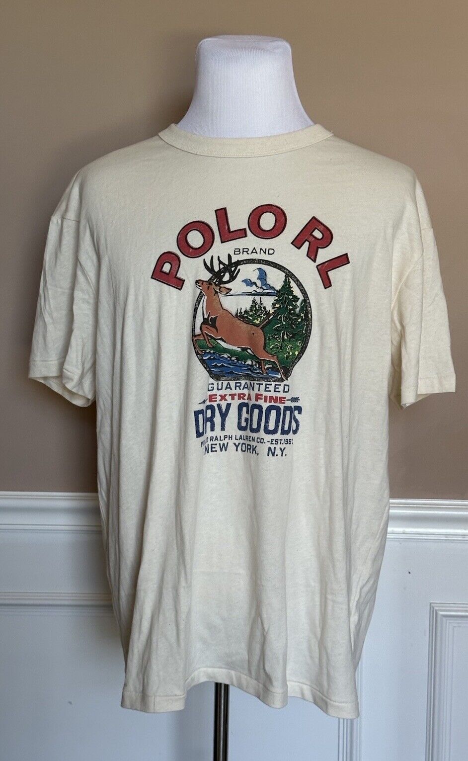 Polo Ralph Lauren Short Sleeve Logo T-shirt White XL NWT $69.50