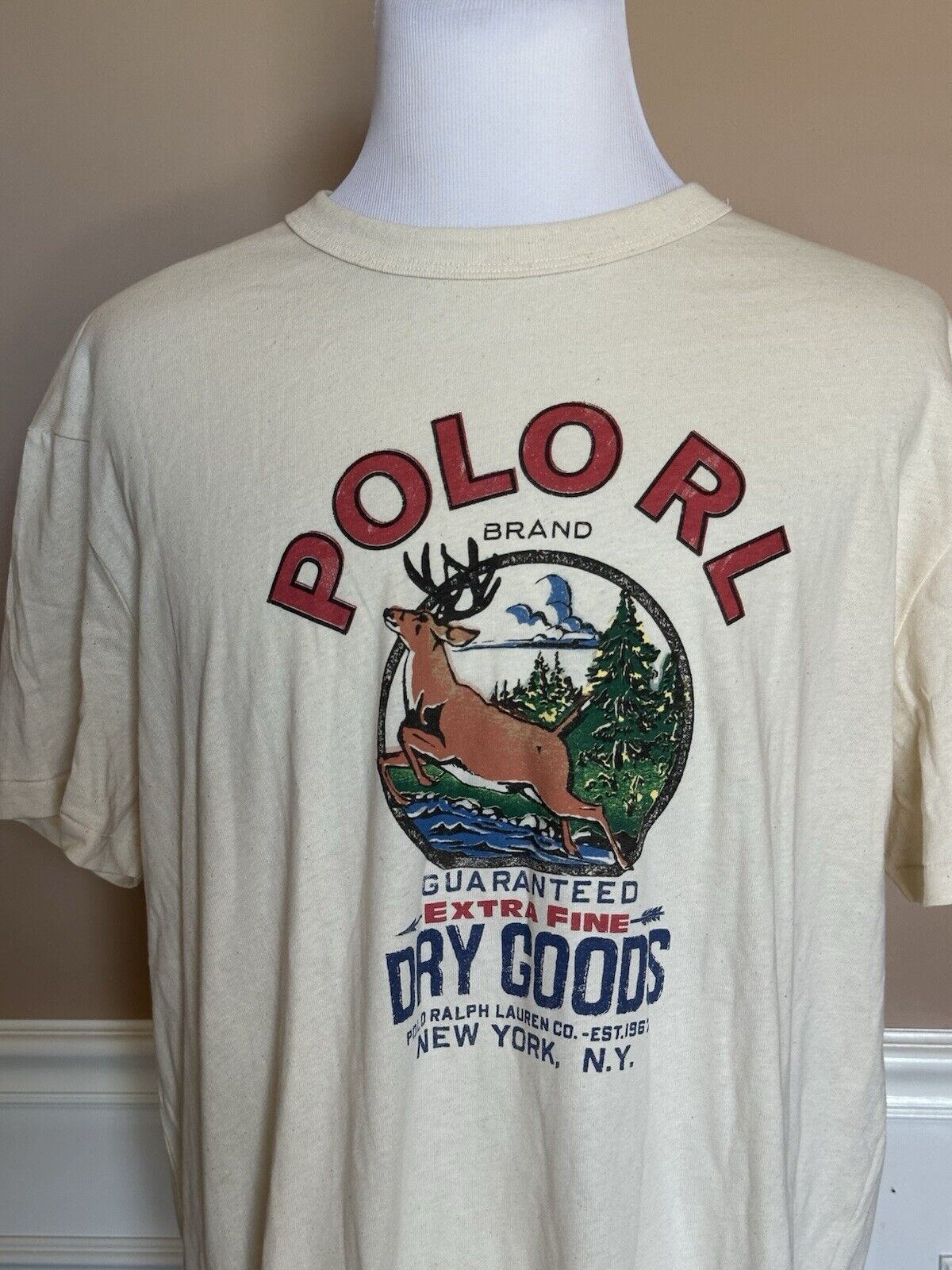 Polo Ralph Lauren Short Sleeve Logo T-shirt White XL NWT $69.50