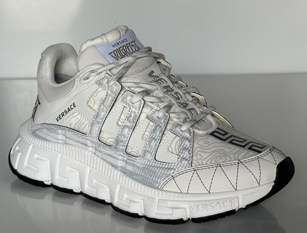 Versace Womens Trigreca Barocco Sneakers White 9.5 (39.5 Eu) IT 1004182 NIB $950