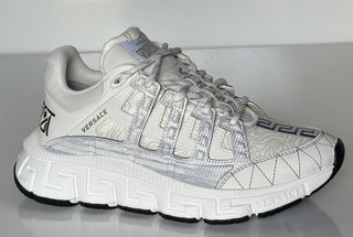 Versace Womens Trigreca Barocco Sneakers White 9.5 (39.5 Eu) IT 1004182 NIB $950