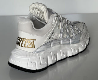Versace Womens Trigreca Barocco Sneakers White 9.5 (39.5 Eu) IT 1004182 NIB $950