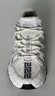Versace Womens Trigreca Barocco Sneakers White 9.5 (39.5 Eu) IT 1004182 NIB $950