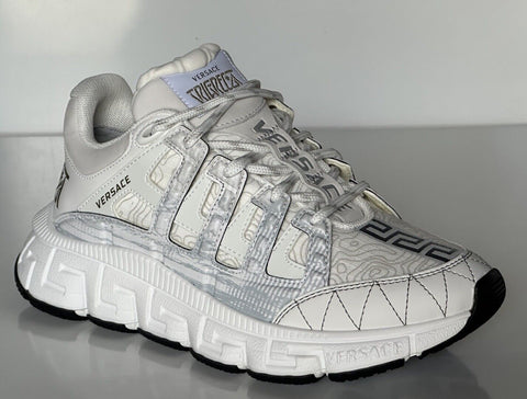 Versace Women’s Trigreca Barocco Sneakers White 10.5 (40.5) IT 104182 NIB $950