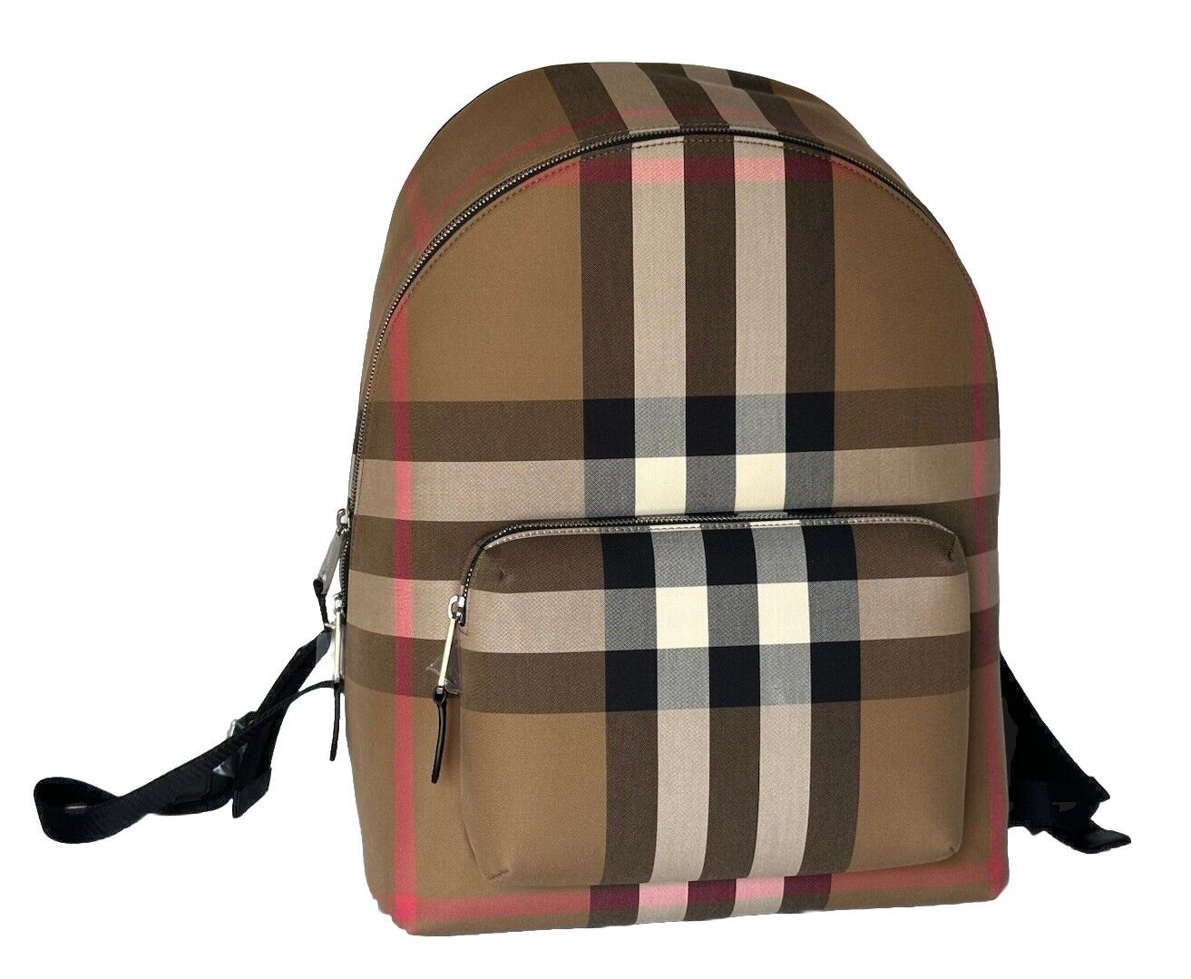 Burberry Jeff Backpack Taupe/Brown IP Check Canvas 80845501 NWT $1350