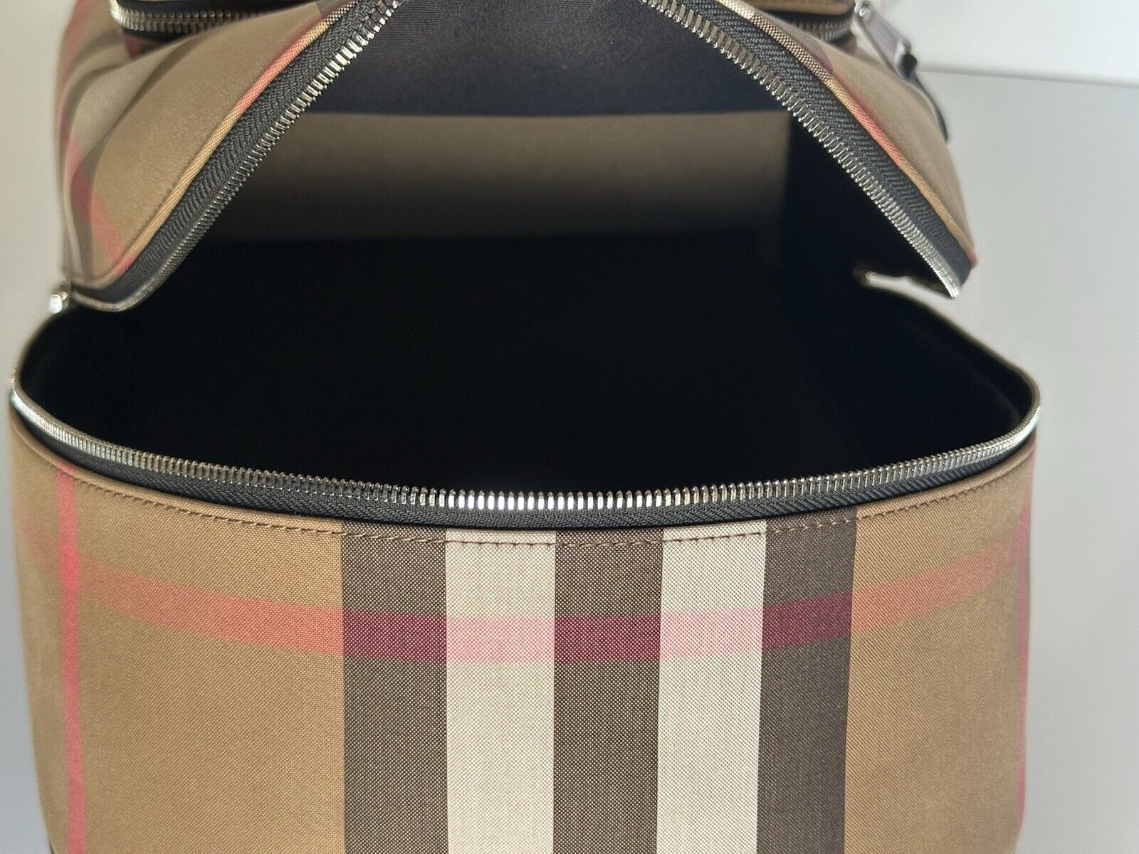 Burberry Jeff Backpack Taupe/Brown IP Check Canvas 80845501 NWT $1350