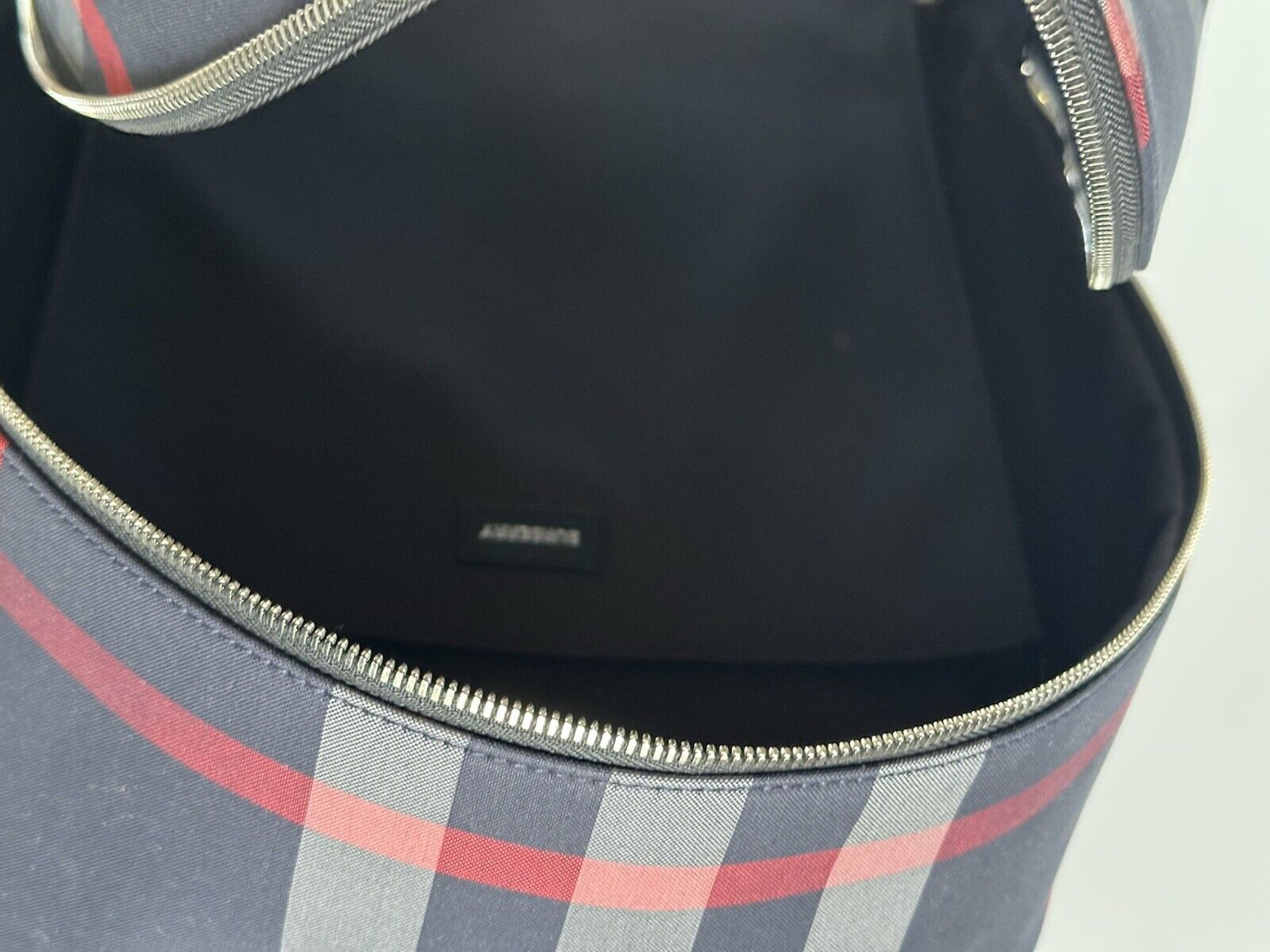 Burberry Jeff Backpack Navy/Gray IP Check Canvas 80840571 NWT $1350