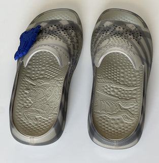 Burberry Mens Stingray Rubber Lichen IP Check Sandals 10 (43) 8088962 NIB $550